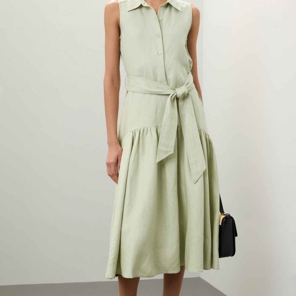 Marissa Webb Light Green Midi Dress
